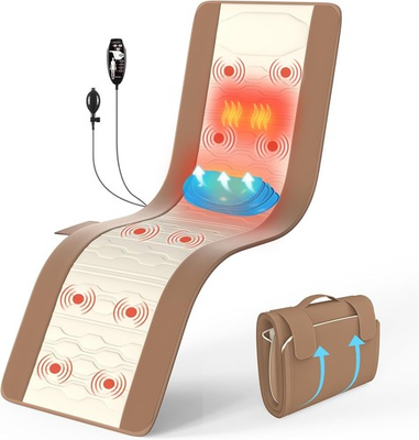 #ad Full Body Electric Massage Mat w Heat Vibration Massage Pad Cushion Back Massage $49.99