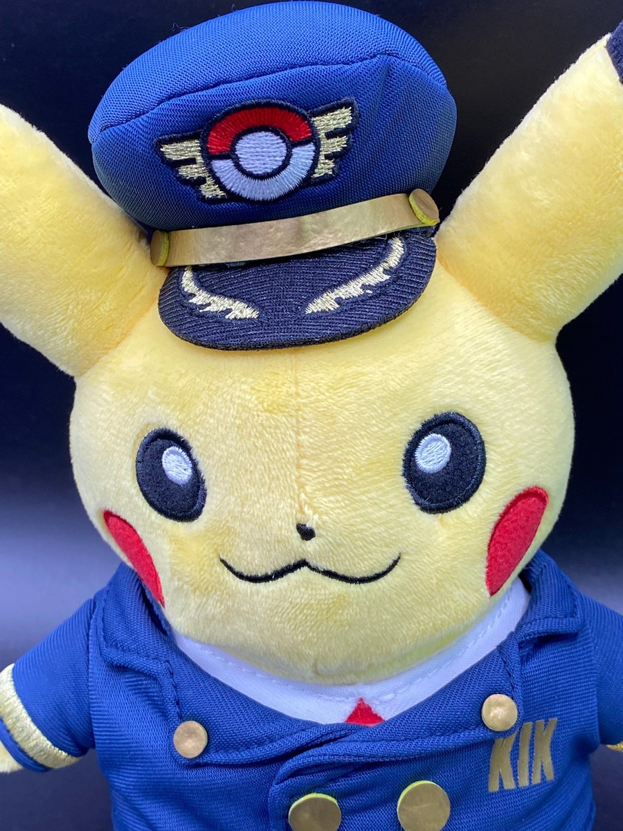 Pokemon Center Kansai Airport Limited Plush Doll Pilot Pikachu for