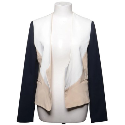 Diane von Furstenberg, Blazer, Größe: 34, Feriha, Beige/Blau/Weiß #tWO