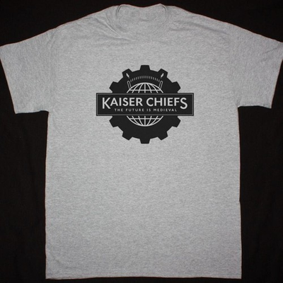 #ad KAISER CHIEFS LOGO THE FUTURE IS MEDIEVAL Cotton Sport Grey S 5XL T Shirt MC562 $18.99