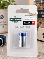 PetSafe 6V Alkaline Battery Replacement RFA-18-11 Single 6-Volt NEW Pet Collar