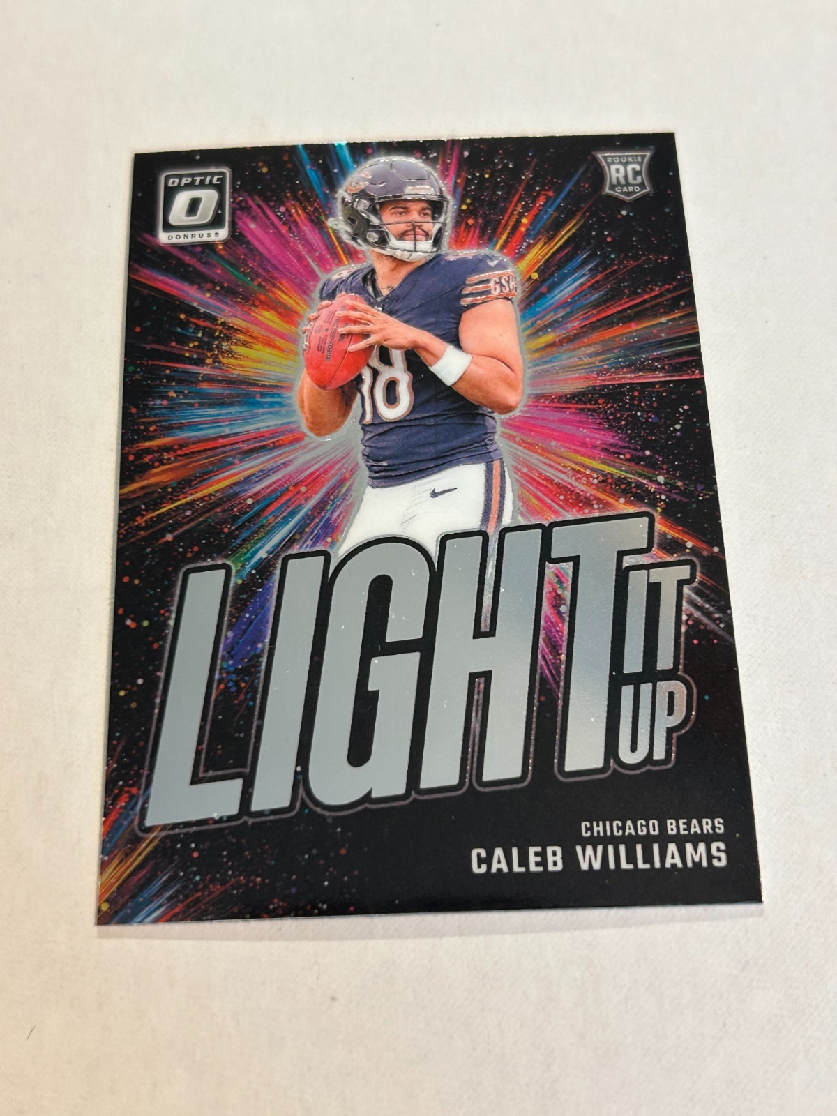 2024 DONRUSS OPTIC CALEB WILLIAMS LIGHT IT UP #1 ROOKIE BEARS