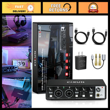 2x2 USB-C Audio Interface for PC/Mac, 24-bit/192kHz, Dual XLR Inputs, 48V Phant
