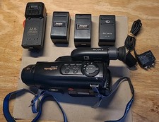 Sony Handycam CCD-FX425 Video 8 Camcorder Bundle, Batteries, Light - NOT TESTED
