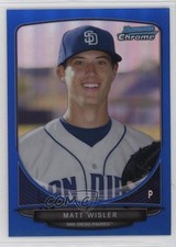 2013 Bowman Prospects Chrome Blue Refractor 187/250 Matt Wisler #BCP42 sh7