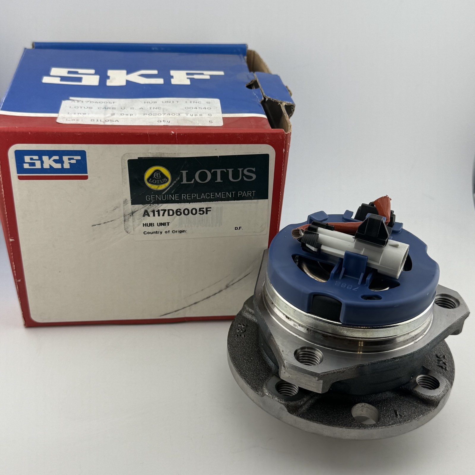 Genuine OEM Lotus Elise Exige Rear LH RH Wheel Hub & Bearing W Sensor A117D6005F