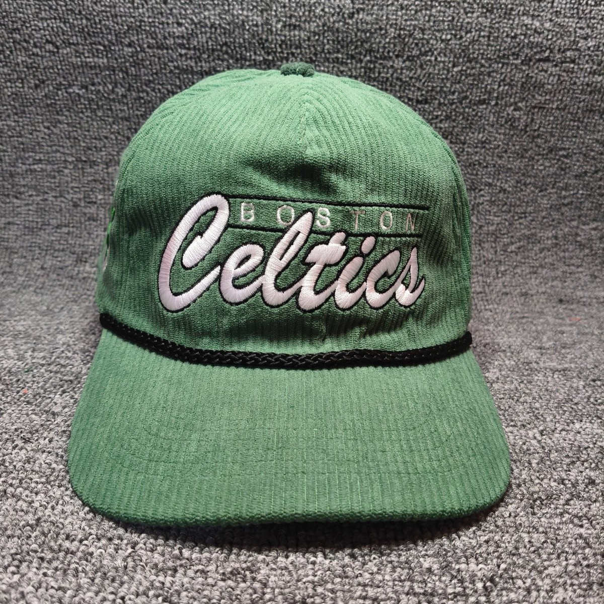 '47 Brand Boston Celtics Green Corduroy Snapback Cap NBA Clover Patch