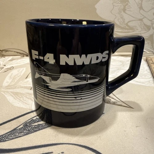 Vintage F-4 NWDS Fighter Jet Coffee Mug Plane Boeing Military Airplane Rare HTF