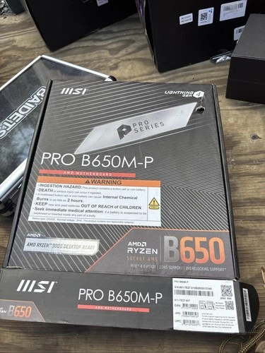 MSI Pro B650M-P WiFi ProSeries Motherboard AMD AM5, mATX, DDR5, PCIe 4.0, M.2