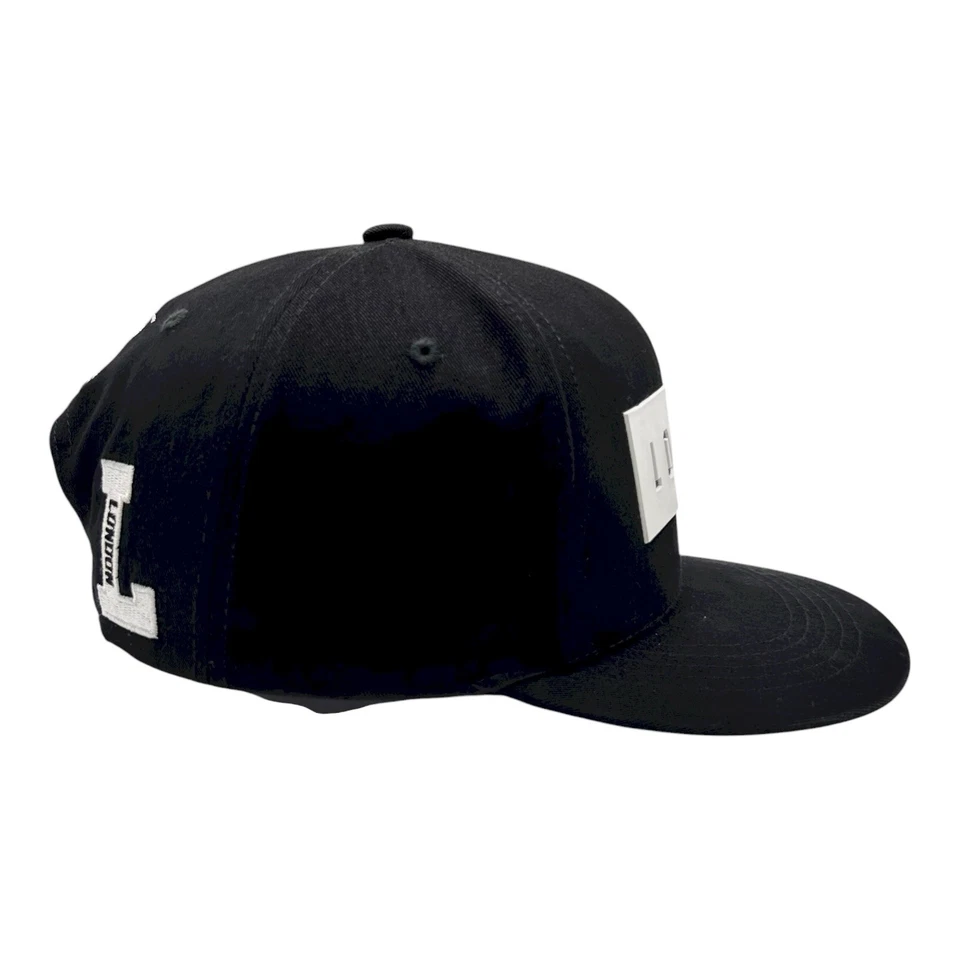 Gorra Robin Ruth London Snapback negra algodón ajustable bordada Foto 4 de 4