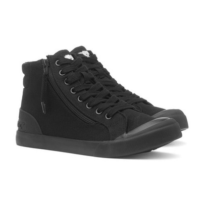 Rocket Dog Jazzin Hi Damen Schwarz Canvas High Top Sneaker UK3 EU36