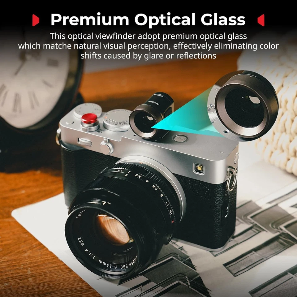 SmallRig 28mm External Optical Viewfinder 4:3 Viewfinder 5-Lens Optical System - Image 4 of 4