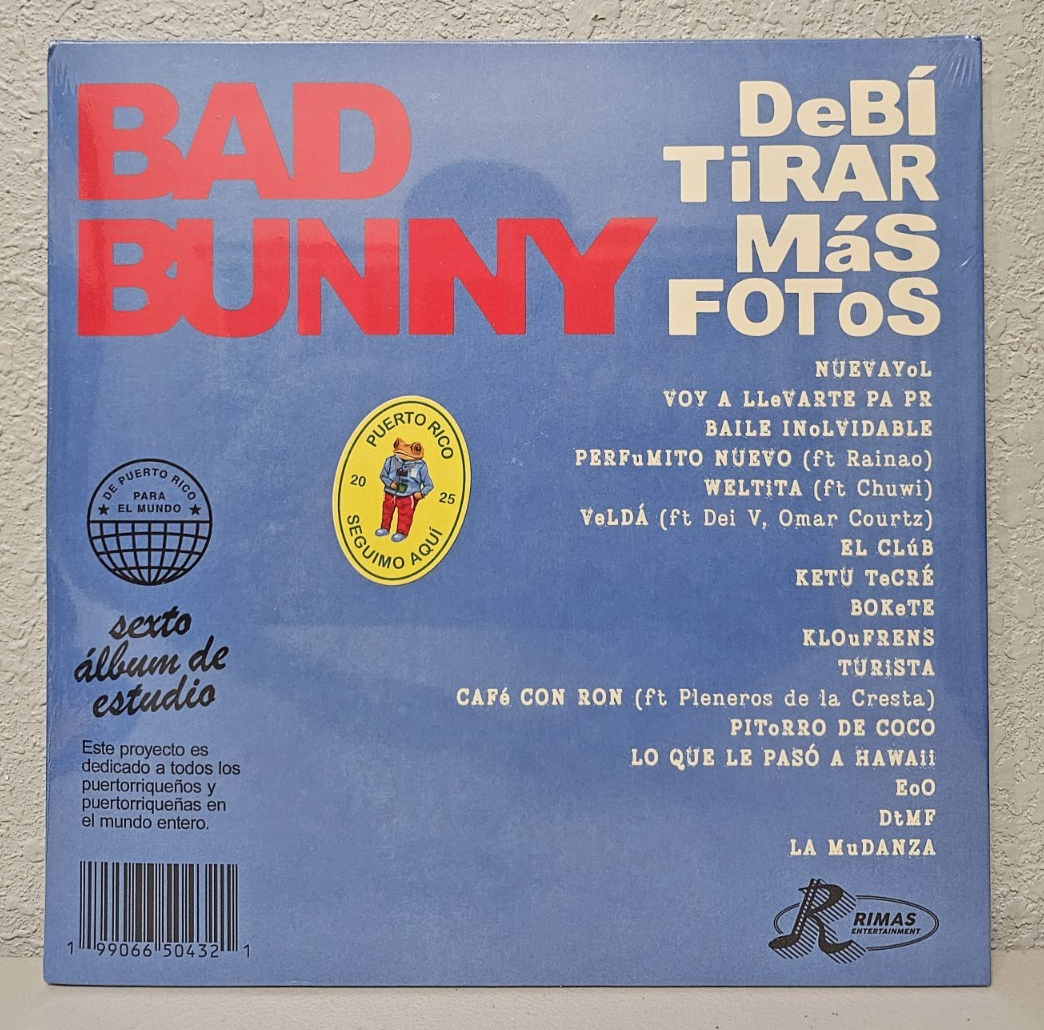 SOLD OUT Bad Bunny DTMF Debi Tirar Mas Fotos Vinyl LP Blue WEBSITE