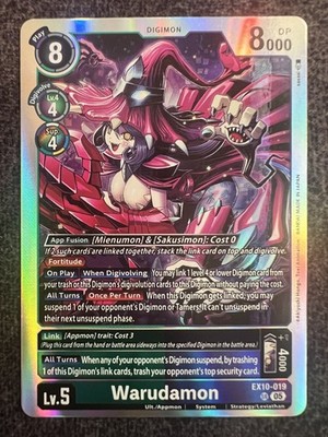 digimon cards where to buy Digimon Card Game Warudamon EX10-019 SR Sinister Order NM