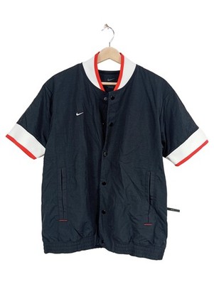 Nike Baseball Trikot Jacke Schwarz Rot Weiß Gr. 48