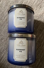TWO Bath Body Works BLUEBERRY PIE 3 wick Candle XPOSTED Lower