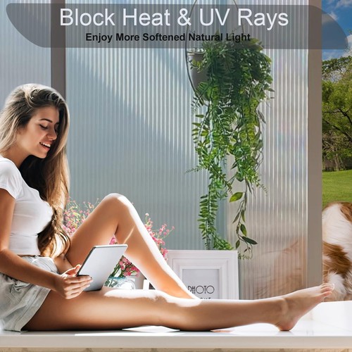 Window Privacy Films, Translucent Decorative 3D Window Sticker; Static Cling ... - Picture 3 of 9