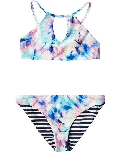 Splendid L109146 Girls Multicolor The Brighter Side Reversible Swim Set Size 10 - Picture 1 of 2