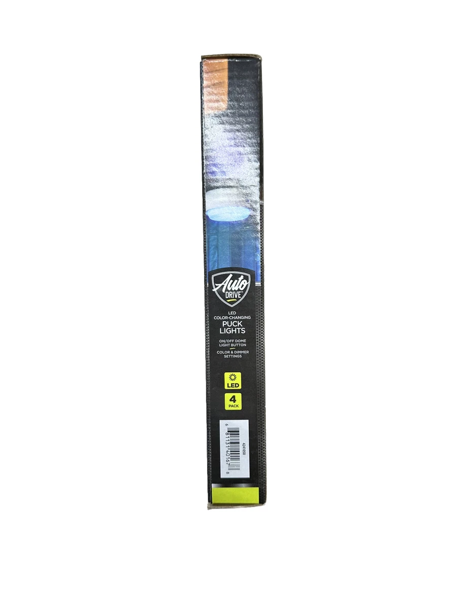Auto drive led color sale changing puck lights