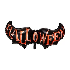 Halloween Balloon Large Bat Sign, Air / Helium Inflate
