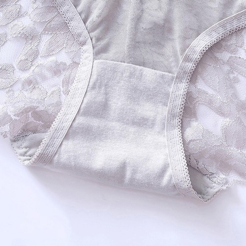 Women High Waist Briefs Knicker Tummy Control Underwear Lace Sexy French Panties - Picture 11 of 26