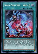 Original Sinful Spoils Snake-Eye MP24-EN124 25th Anniversary Yugioh Card