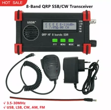 Handheld USDX USDR HF QRP SDR Transceiver SSB/CW 8-Band 5W DSP SDR +Battery+ Mic