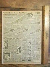 Antique Vintage 1911 Ephemera Print Ad Lot Tools Hardware Sears Catalog Pages