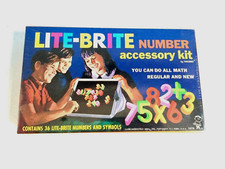 1967 NIB NEW FACTORY SEALED ORIGINAL LITE BRITE NUMBERS RARE