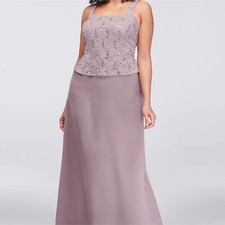 Alex Evenings Davids Bridal Womens Sz 16 2-pc Mother-of-the-Bride Evening Dress