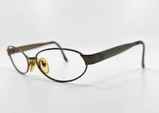 Byblos B679-S Bronze Oval Metal Sunglasses Frames Brown 5483