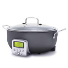 GreenPan Elite Essential Smart Electric 6 Qt Skillet Steamer & Tool New-Graphite