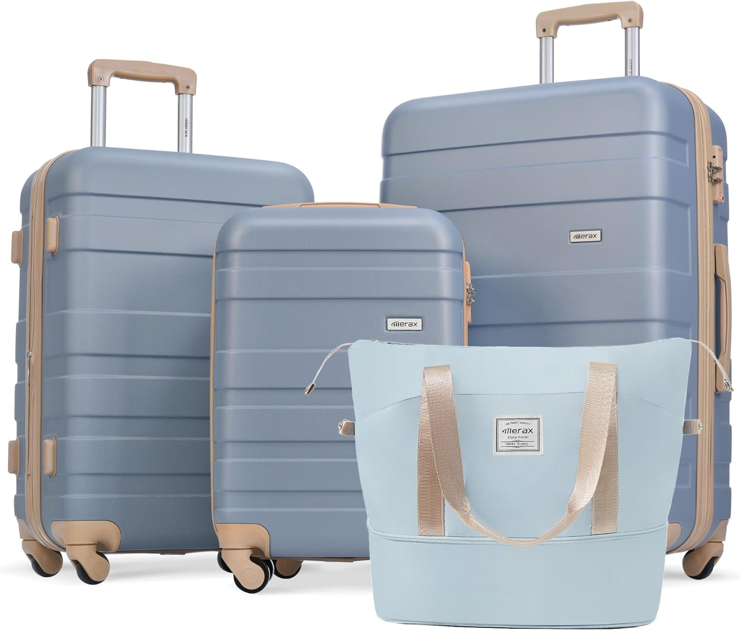 Expandable ABS Hardside Luggage Spinner Wheel Suitcase TSA Lock Suit Case, Baby