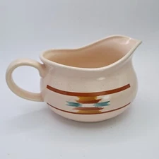 International Tableworks Laredo Gravy Boat Southwestern Stoneware Retro Boho