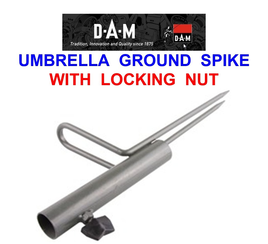 DAM UMBRELLA BROLLY GROUND SPIKE FOR COARSE MATCH CARP ROD FISHING BIVVY SHELTER