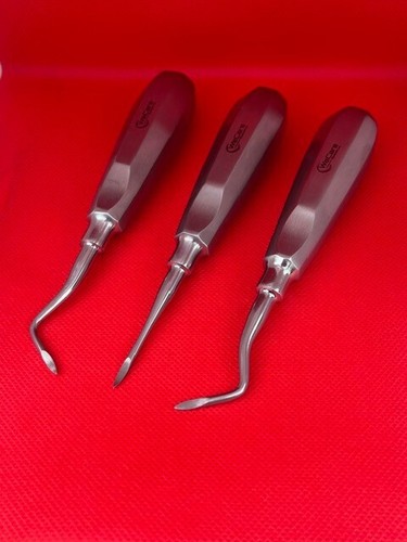 GERMAN 3 DENTAL HEIDBRINK ROOT TIP PICK ELEVATORS RIGHT LEFT STRAIGHT INSTRUMENT