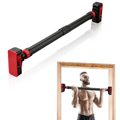 Pull Up Bar for Doorway, Chin Up Bar With Level Meter and Adjustable Width,No Sc