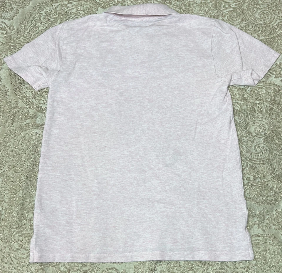 Camisa polo rosa Crewcuts Everyday Boys talla 14 con logotipo de dinosaurio Preppy Foto 3 de 3