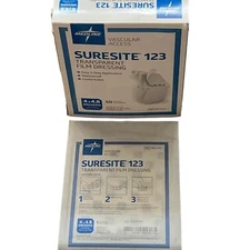 Medline Suresite 123 Transparent Film Dressing Sterile 4” x 4.8” Box of 45