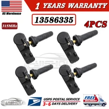 Set of 4 TPMS Tire Pressure Monitoring Sensors NEW For GM Chevy GMC 13586335