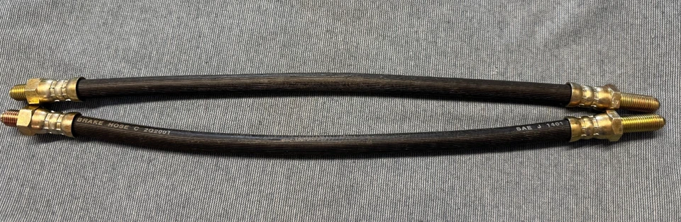 NEW MGB GT ROADSTER V8 FRONT BRAKE HOSE PAIR GBH158 - Image 2 of 4