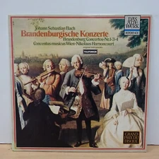 6 41191 AQ BACH Brandenburg Con 1 3 4 HARNONCOURT TELEFUNKEN STEREO LP EX
