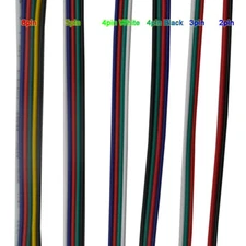 2pin 3pin 4pin 5Pin 6pin 22 AWG Extension Electric Wire Cable  Connector 5~100m