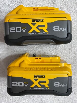 2 New Dewalt DCB2108 Powerpack 20V Max XR 8.0Ah Li- Ion Batteries DCB2108-2