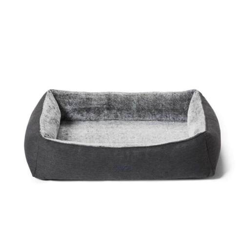 Snooza Snuggler Plush Dog Bed Non-Slip Base Chinchilla Large - Picture 2 of 4
