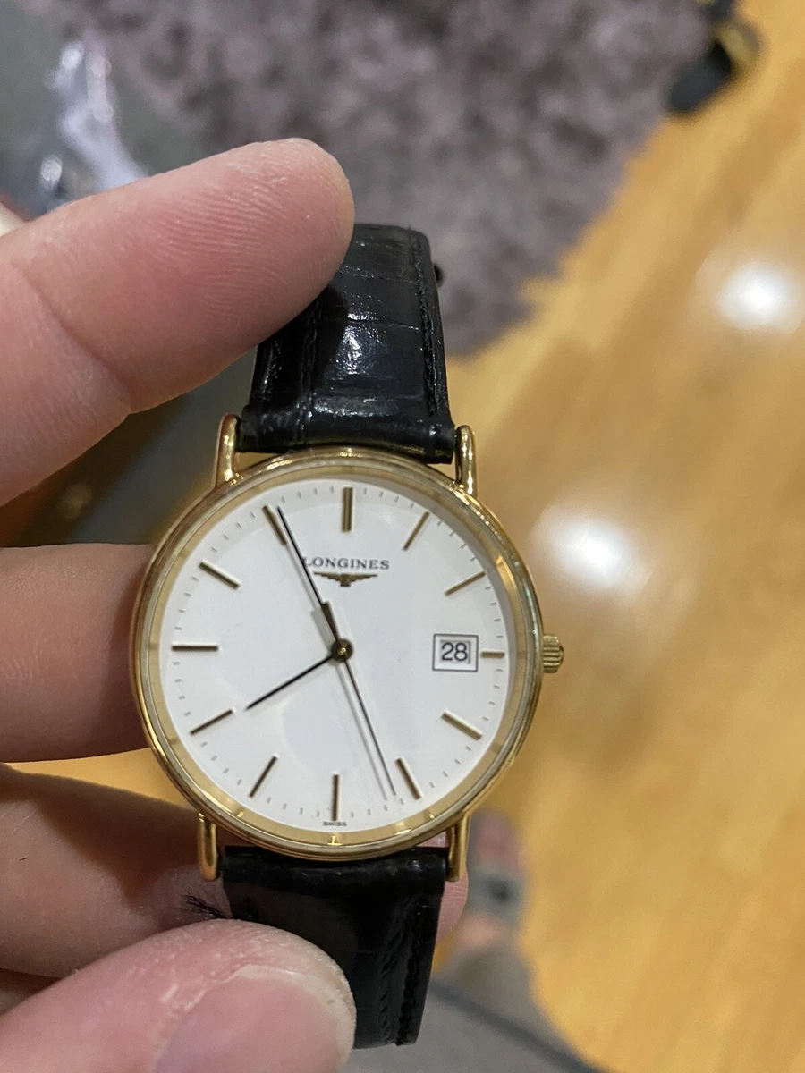 LONGINES Grand Classic L4.720.2 Date Gold Dial Quartz Men s