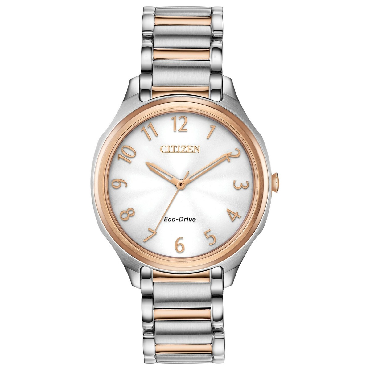 Citizen Eco-Drive LTR Women's Two-Tone Silver Dial Watch 35MM