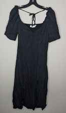 ASTR The Label Fern Puff Sleeve Dress, Black, Women's Small