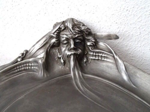 Art Nouveau WMF №245 Elfe mit Wassermann Antike Mythologie Jugendstilschale 1905 - Bild 20 von 24