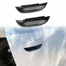 Carbon Fiber Door Handles Bowl Cover Trim Decal Bezel For Dodge Challenger 2015